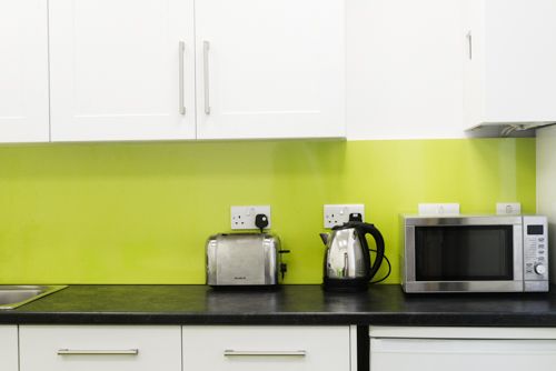 A photo of a kitchen area